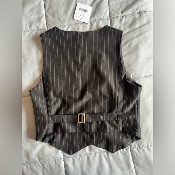 Pinstripe Vest Top - Picture 1 of 6
